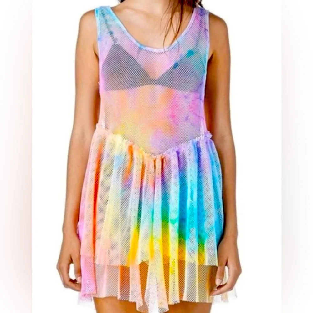 UNIF Bait Dress Rainbow Tie Dye 🌈 - Picture 1 of 1
